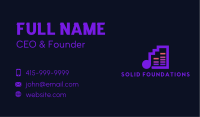 High Note Music Bars Business Card