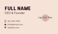 Feminine Handwritten Beauty Business Card