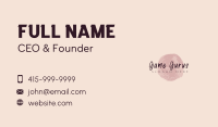 Feminine Handwritten Beauty Business Card