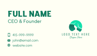 Green Woman Hat Business Card Design