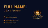 Premium Lion Shield Business Card