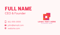 Creative Square Startup Business Card Design