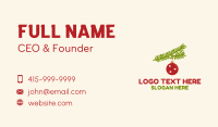 Christmas Ball Ornament Business Card