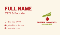 Christmas Ball Ornament Business Card