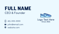 Blue Shoe Footwear Business Card