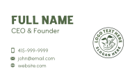Shovel Plant Emblem Business Card