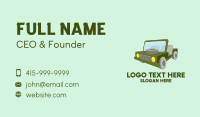 Safari Jeep  Business Card
