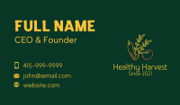 Organic Vegetable Harvest Business Card Image Preview