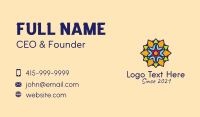 Moroccan Floral Tile  Business Card Design