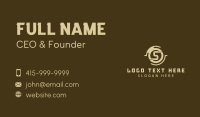 Crypto Digital Letter S Business Card