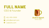 Orange Beer Mug Business Card