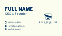 Blue Longboard Emblem  Business Card Design