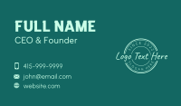 Simple Generic Wordmark Business Card