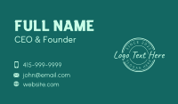 Simple Generic Wordmark Business Card Design