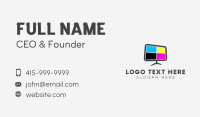 Television Color Display Business Card