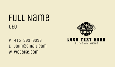 Industrial Quarry Excavation Business Card