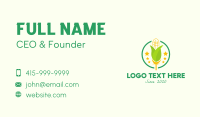 Organic Corn Farm Business Card