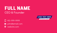 Generic Label Brand Business Card