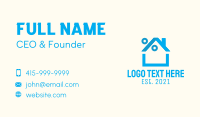 Blue House Discount  Business Card Design