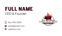 Grill Pork Barbecue Business Card Design