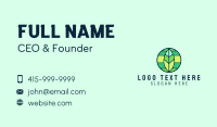 Multicolor Leaf Globe  Business Card