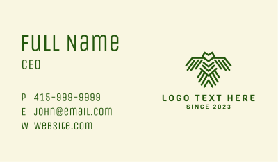 Geometric Corporate Owl Business Card