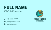 Tropical Beach Resort Business Card Design