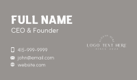 Classic Arch Wordmark Business Card