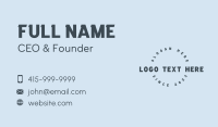 Generic Business Enterprise  Business Card