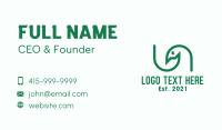 Green Bird Outline Business Card