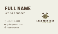 Hammer Tools Carpentry Business Card