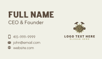 Hammer Tools Carpentry Business Card Design