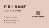 Cute Bear Face Business Card Design