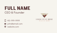 Triangle Desert Mountain Business Card Design