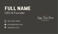 Hipster Generic Brand Business Card