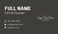 Hipster Generic Brand Business Card