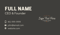 Hipster Generic Brand Business Card Design