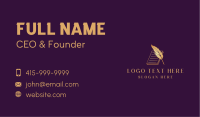 Paper Quill Document Business Card
