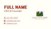 Wyoming State Flower Business Card Design