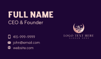 Luxury Crystal Moon Business Card Design