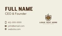 Brown Coffee Shop Business Card