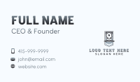 Knife Combat Skull Business Card