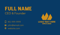 Simple Pointed Crown Business Card