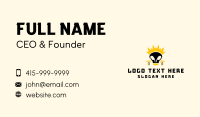 Skull Crown Pillar Business Card