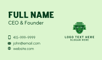 Green Star Emblem  Business Card