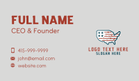 Tech Map USA Business Card Design