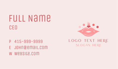 Lipstick Beauty Cosmetics Business Card Image Preview