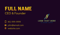 Lightning Bolt Spark  Business Card