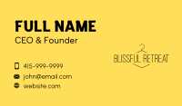 Minimalist Clothing Wordmark Business Card