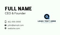 Media Letter Q Business Card Design